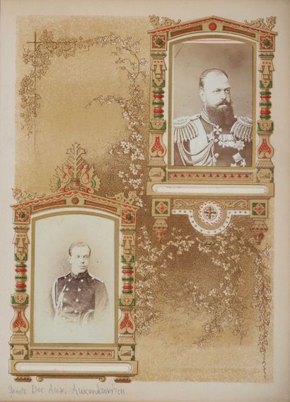  Album de photographies du prince Léon Ivanovitch Dondoukoff-Iziédinoff (1866 - 1939),...