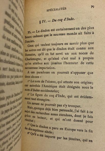 null BRILLAT- SAVARIN Jean-Anthelme

Physiologie du goût

Préface de Charles Monselet

Paris,...