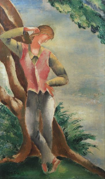 Eugène ZAK 
Eugène ZAK (1884-1926)




The melancholic young man




Oil on canvas....