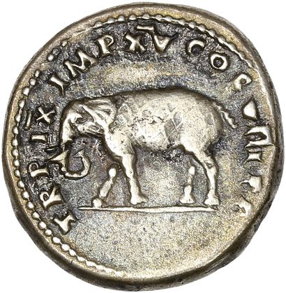 null Rome ,Titus (79-81) - Denier 

 R/ l’éléphant à gauche 

 Référence: RIC 115...