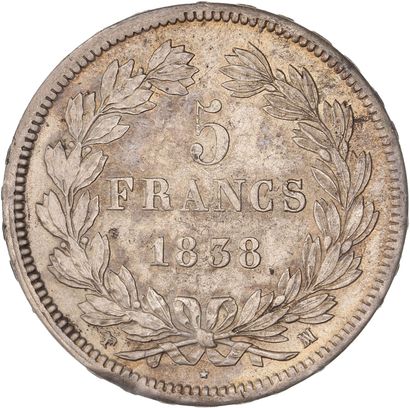 null Louis-Philippe (18301848)— 5 Francs 1838 MA Marseille 

 Référence: F324; presque...