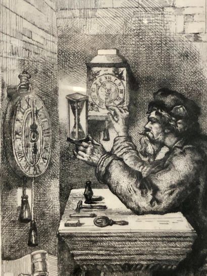 null Portrait imaginaire d’Henry de Vic, créateur de l’horloge du Palais à Paris...