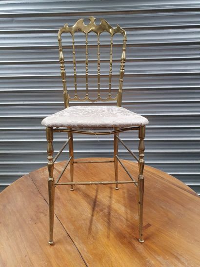 null 1 concert chair, in brass, in the Napoleon III style