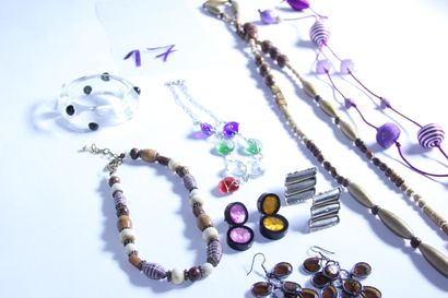 null 1 set of costume jewelry including necklaces, bracelets and earrings