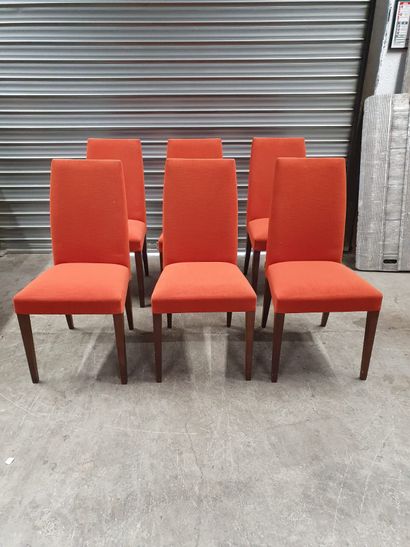 null Sofa and chairs in the Art Deco style

6 red chairs 

98 x 48 x 48 cm (seat...