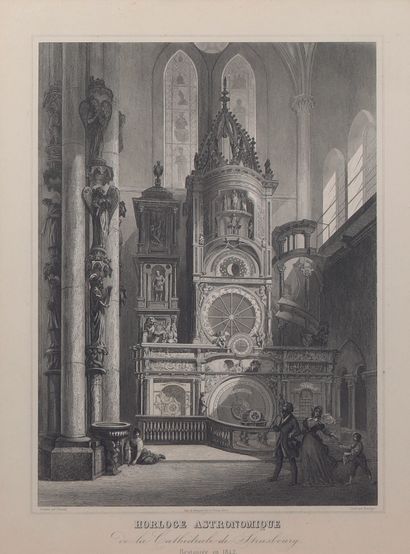 null Third clock of the Strasbourg cathedral created by J. B. Schwilgué in 1842....
