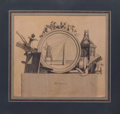 null Allégorie d’horlogerie par Jean Charles De la Fosse, vers 1770. 31 x 33 cm.

Collection...