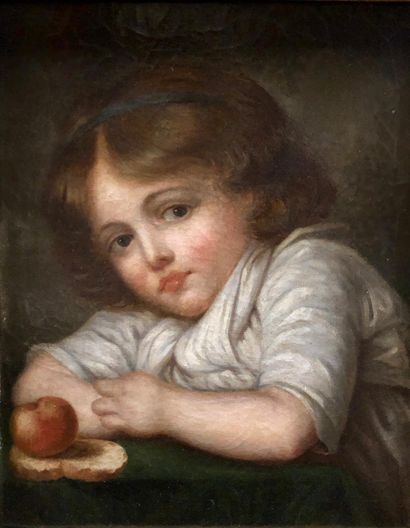 null 
ECOLE FRANCAISE DU XIXème SIECLE dans le goût de GREUZE

Portrait d'enfant...
