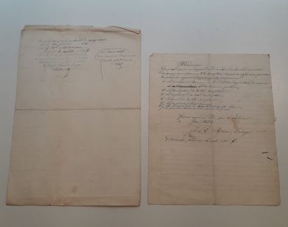 null MOREAU, Jean Louis Etienne. Documents concernant la prise de son brevet pour...