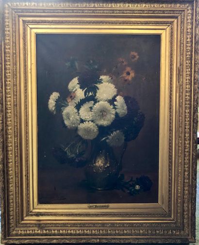 null Dominique ROZIER (1840 - 1901) 

Bouquet de fleurs des champs 

Huile sur toile...