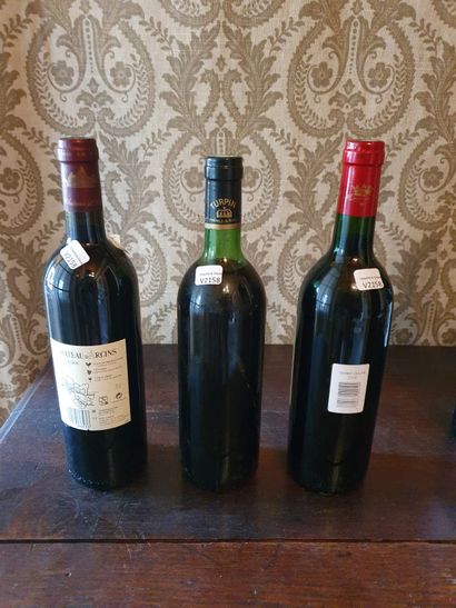null 3 bouteilles de vins : 

- Château d'Arcins, Haut Médoc, 2002

- Château Haut-Liscoud,...