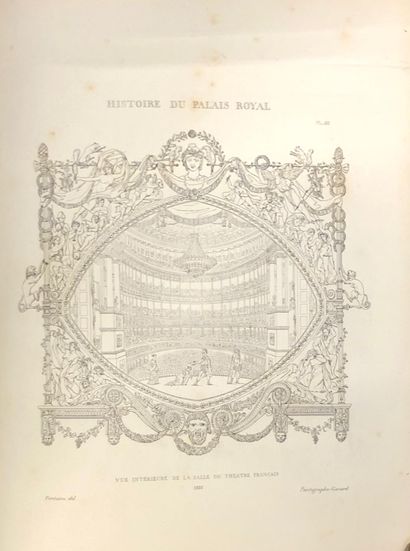 null P. L. FONTAINE 

Histoire du Palais-Royal, 1834 

Environ 60 planches reliées...