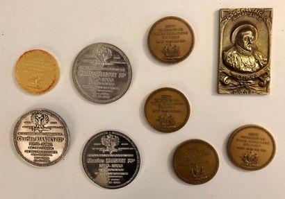 null FRANC MAÇONNERIE

Lot de médailles dont:

-2 Médailles d'hommage à Charles RIANDEY...