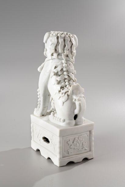  CHINA, Kangxi period, 18th century 
Important subject in Chinese white, representing...
