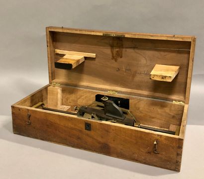 null Planimeter by Beuvière, unsigned, France, circa 1845, in its wooden case L....
