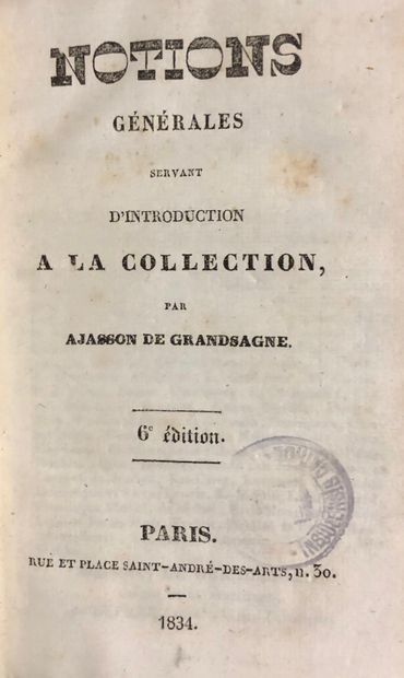 null AJASSON DE GRANDSAGNE, J. B. François-Étienne). Bibliothèque populaire ou l'Instruction...