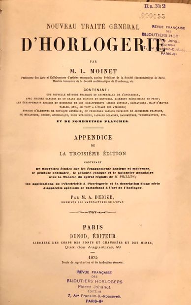 MOINET, LOUIS. Nouveau Traité Général, Astronomique...