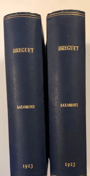 null SALOMONS, Sir David Lionel. Breguet (1747-1823), London 1923. In-8°, rel. toile...