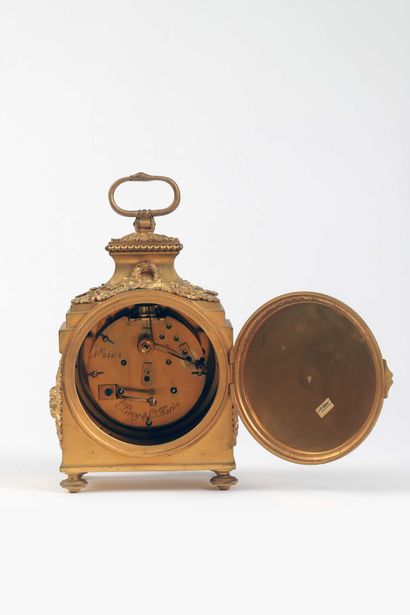 null Louis XVI style portable clock signed 'L. Leroy Cie AParis', 7 Bd de la Madeleine'...