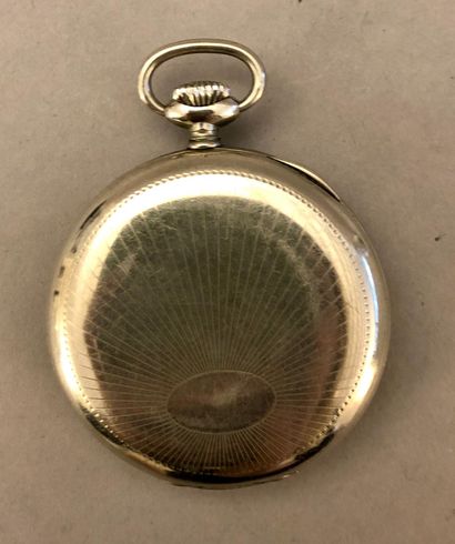 null Silver cylinder watch with gilt and chased bezels 'H. Bigot à Connerré' [Sarthe]...