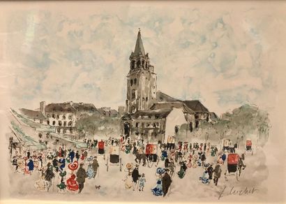 null HUCHET?

L'Arc de Triomphe et l'église Saint-Germain des Prés

Deux lithographies,...