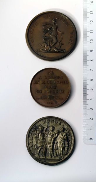 null M21 (L 9, 12, 21). DIANE de POITIERS. Médaille de bronze (59 mm) au portrait...