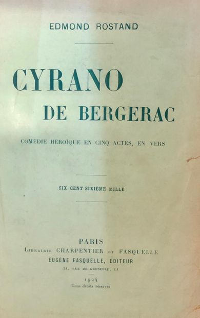 null LITTERATURE FRANCAISE

Ensemble de livres de littérature française dont E. ROSTAND,...
