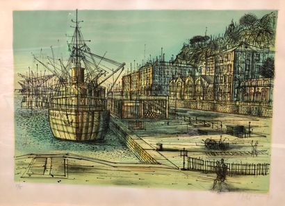 null Jean CARZOU (1907-2000)

Vue du port de Nice

Lithographie signée en bas à droite...