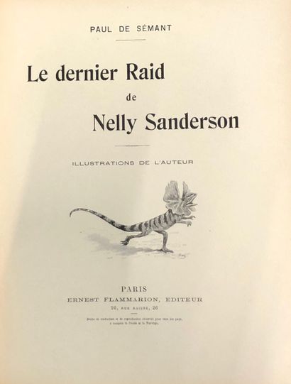 null Ensemble de romans illustrés, in-4° dont : 

Paul de SEMANT, Le dernier raid...