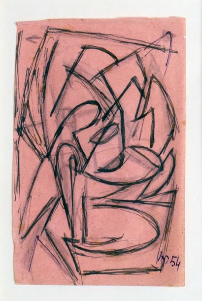 null 
Biagio PANCINO (né en 1931)



Mouvements




Technique mixte sur papier rose




Monogrammé...