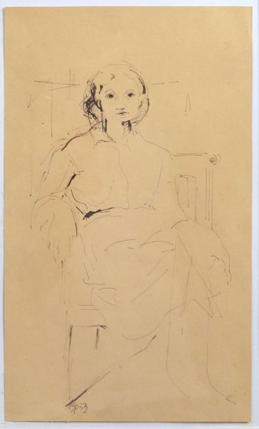 null 
Biagio PANCINO (né en 1931)



Esquisse de femme assise




Encre de Chine...