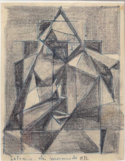 null 
Biagio PANCINO (né en 1931)



Composition cubique anthropomorphe




Crayon...