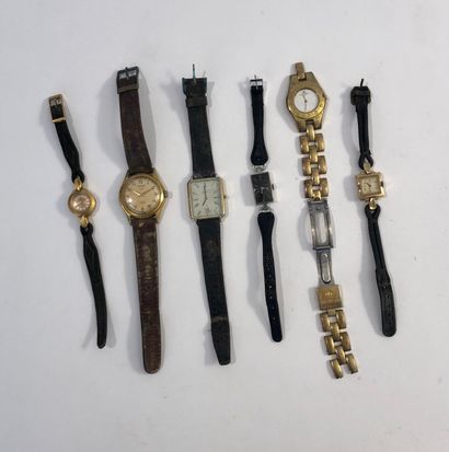 Trois montres-bracelets dont une automatique...