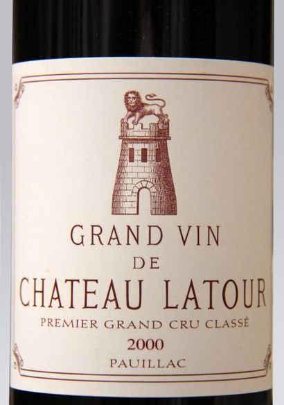 null 3*BORDEAUX, PAUILLAC Château LATOUR (AOC), 2000 - Lot de 3 bouteilles