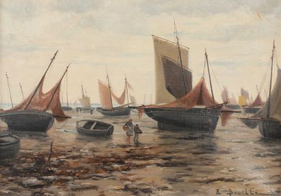 null BOUILLÉ ÉTIENNE (1858-1933)

Le port de pêche à marée basse en Bretagne



Huile...