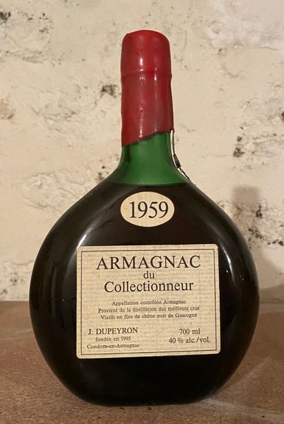 null 1 bouteille ARMAGNAC du COLLECTIONNEUR 1959 - J. Dupeyron