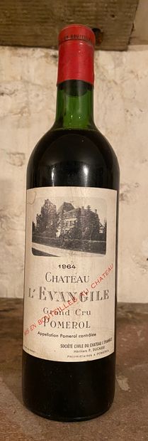 null 8 bouteilles Château L'EVANGILE - Pomerol 1964 A VENDRE EN L"ETAT