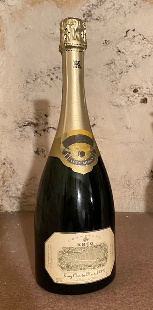 null 1 bouteille CHAMPAGNE KRUG "Clos du Mesnil" 1990 En coffret.