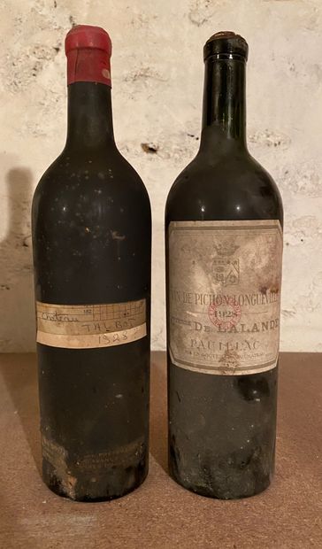 2 bouteilles BORDEAUX ANCIENS A VENDRE EN...