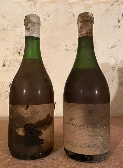 2 bouteilles MARC de BOURGOGNE 1959 - Alfred...