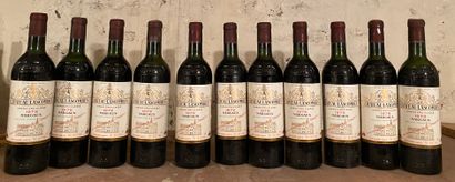 11 bouteilles Château LASCOMBES - 2e GCC...