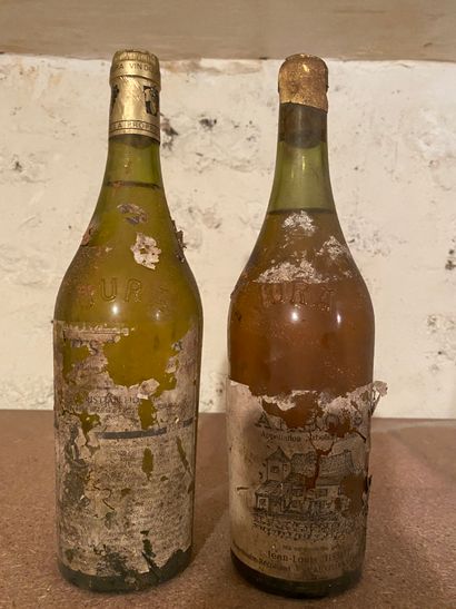 null 14 bottles of WINES and EAUX de VIE from the JURA from the 50's to the 80's...