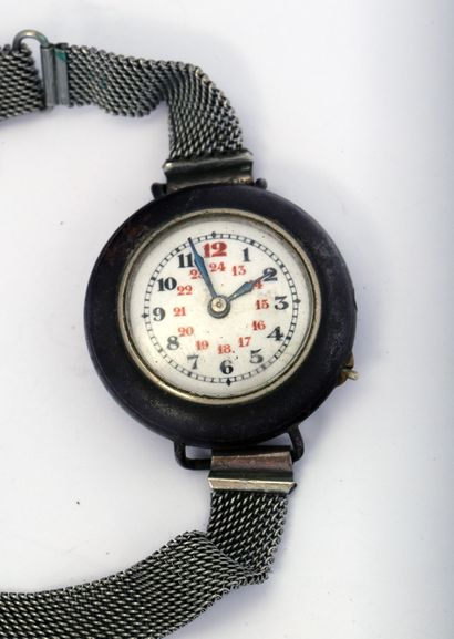 Ladies' wristwatch with 24-hour dial, brass...