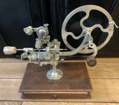 A nickel silver rounding machine on a drawer...