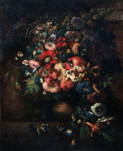 null École française du XIXème siècle 



Bouquet de fleur sur un entablement 



huile...