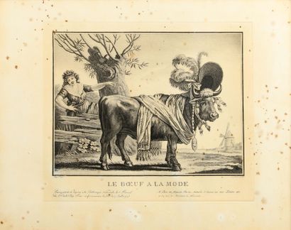  D’après Smagers 
Ruotte, Louis Charles (1754 - 1806), graveur 
« Le boeuf à la mode...