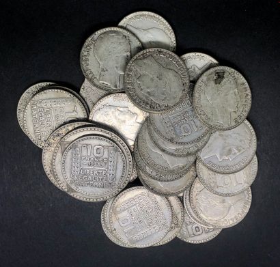 null Lot de pièces 10 et 20 Francs des années 1930