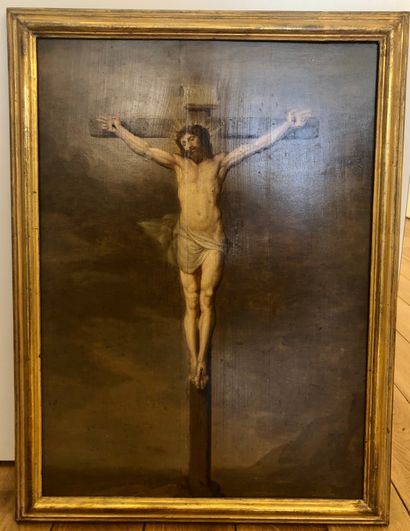 null ECOLE DU XIXème siècle

Christ en croix

Huile sur panneau, avec un monogramme...