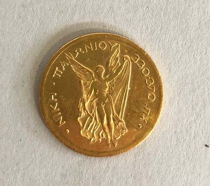 null GRECE

1 Monnaie en or à figure de Hermès et de la Victoire 

5,2 g