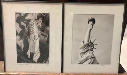 null Chrystler Building et Times Square, La statue de la Liberté,

3 photographies...